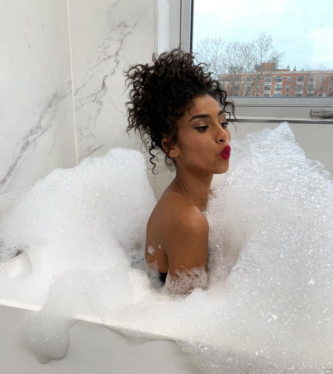 Imaan Hammam Naked In Bath