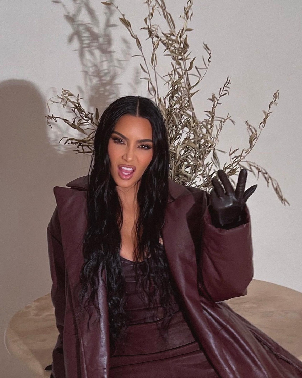 Kim Kardashian Leather