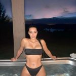 Kim Kardashian Black Bikini
