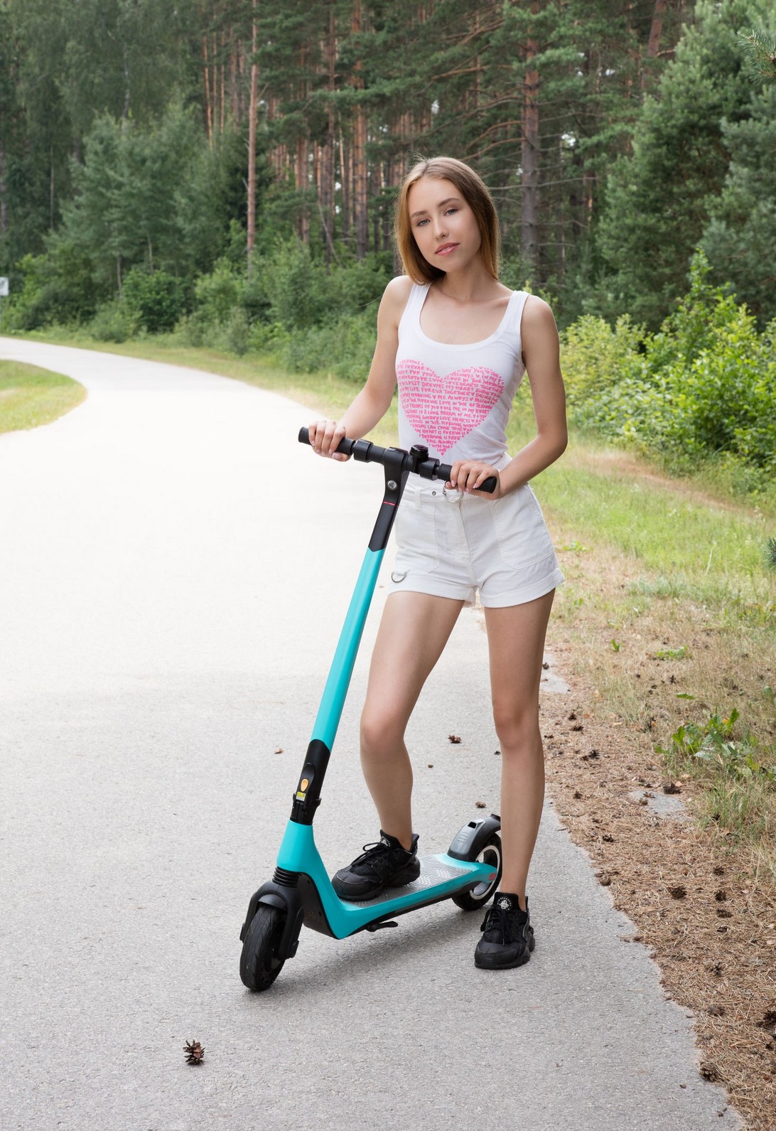 Girl On Scooter