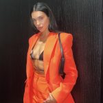 Dua Lipa Wears A Jacket On An Almost Naked Body