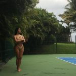 Kim Kardashian Sexy On Court