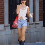 Lily-Rose Depp Hot In Cowboy Boots