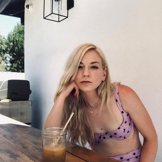 Emily Kinney Bikini Selfie