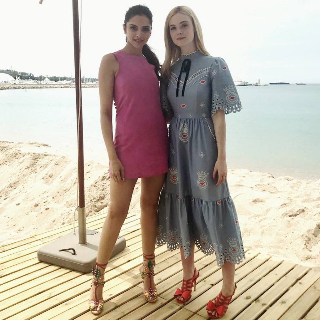 Deepika Padukone With Elle Fanning