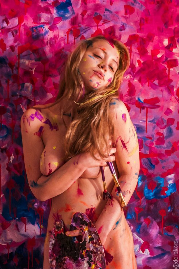 Caylee Cowan Nude In Paint By Derek Schiller (58 Photos)