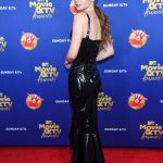 Lily Collins In Sexy Dress By Anthony Vaccarello (8 Photos)