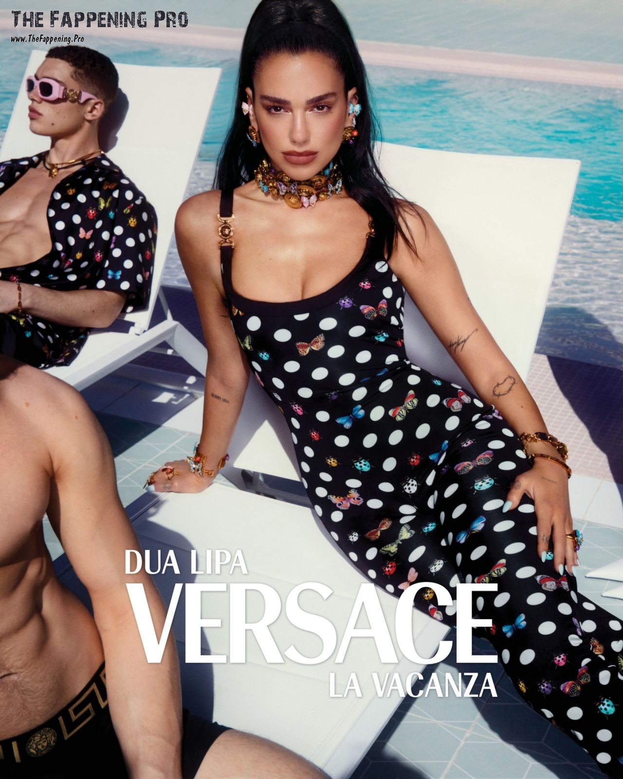 Dua Lipa - ''La Vacanza'' Collection Collaboration With Donatella Versace Summer 2023