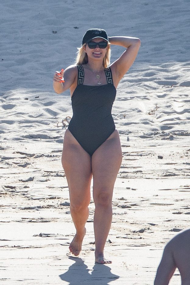 Bebe Rexha Showed Off Her Fat Ass On The Beach (13 Photos)
