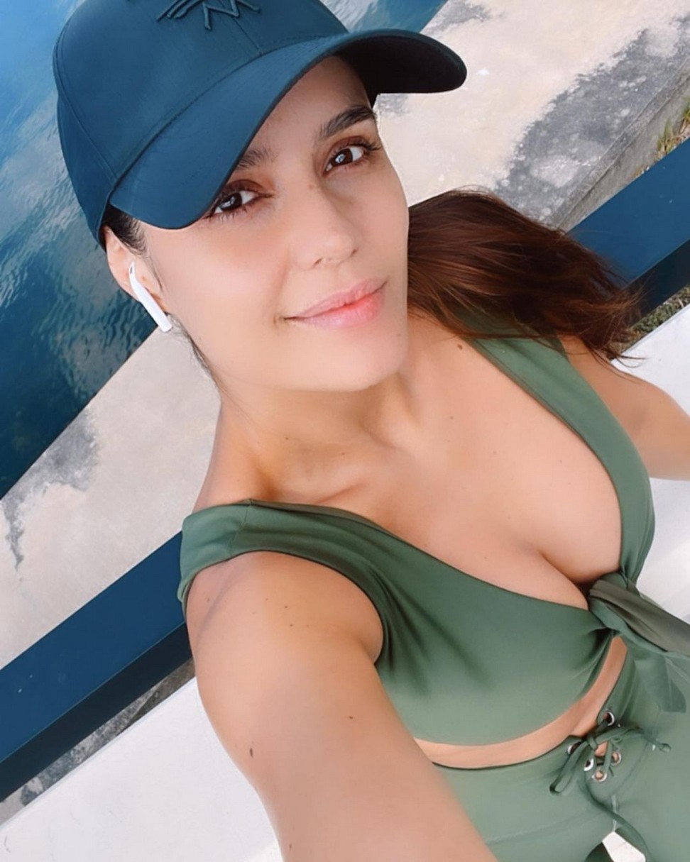 Ana Lucia Dominguez Cleavage On Selfie