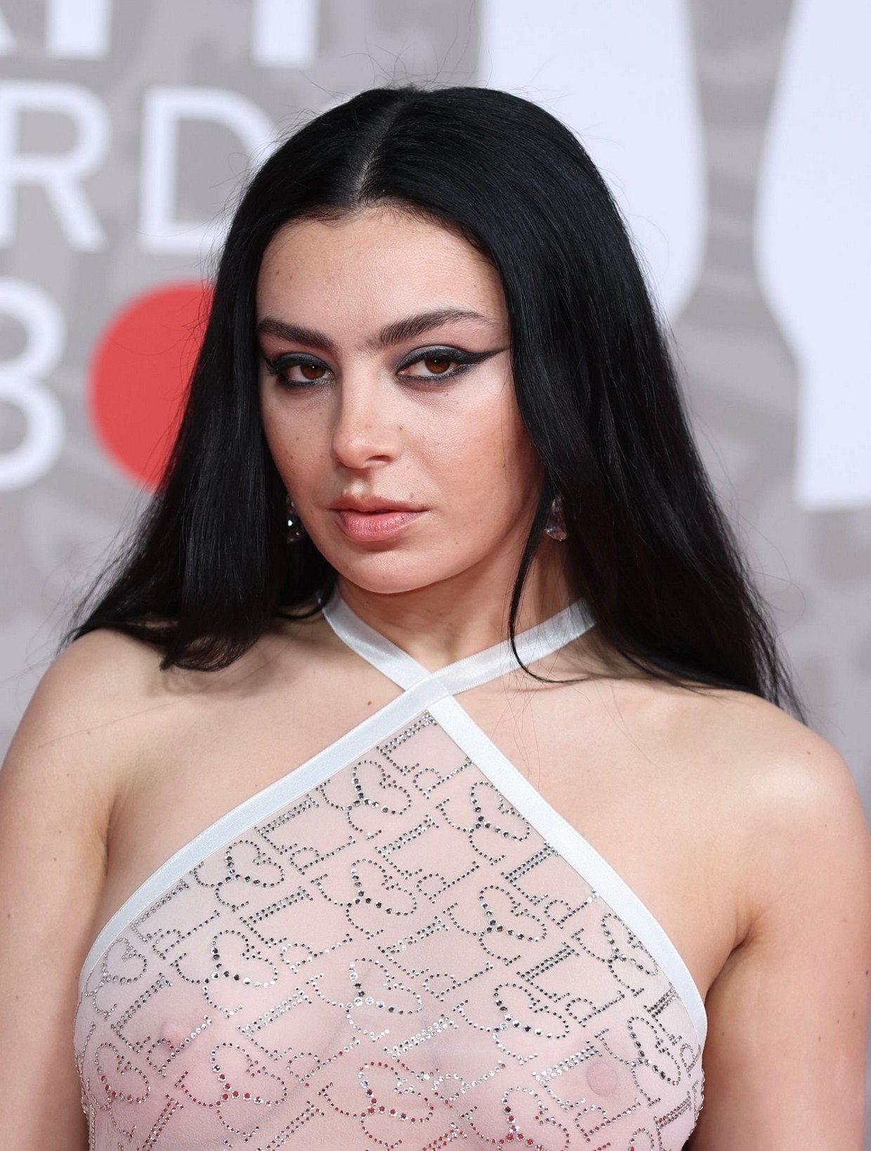 Charli XCX See Through Tits At The BRIT Awards 2023 