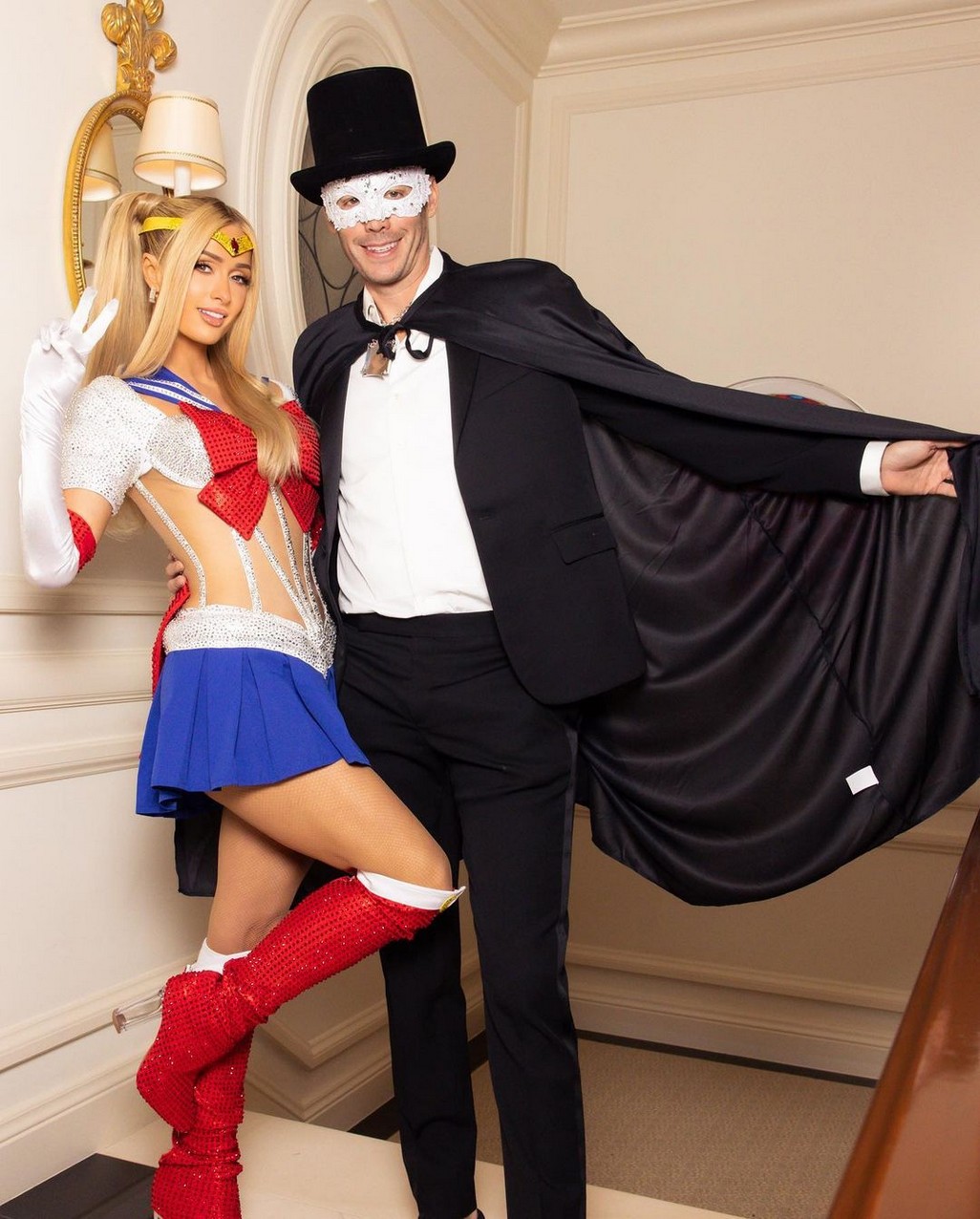 Paris Hilton Sailor Moon Halloween Look