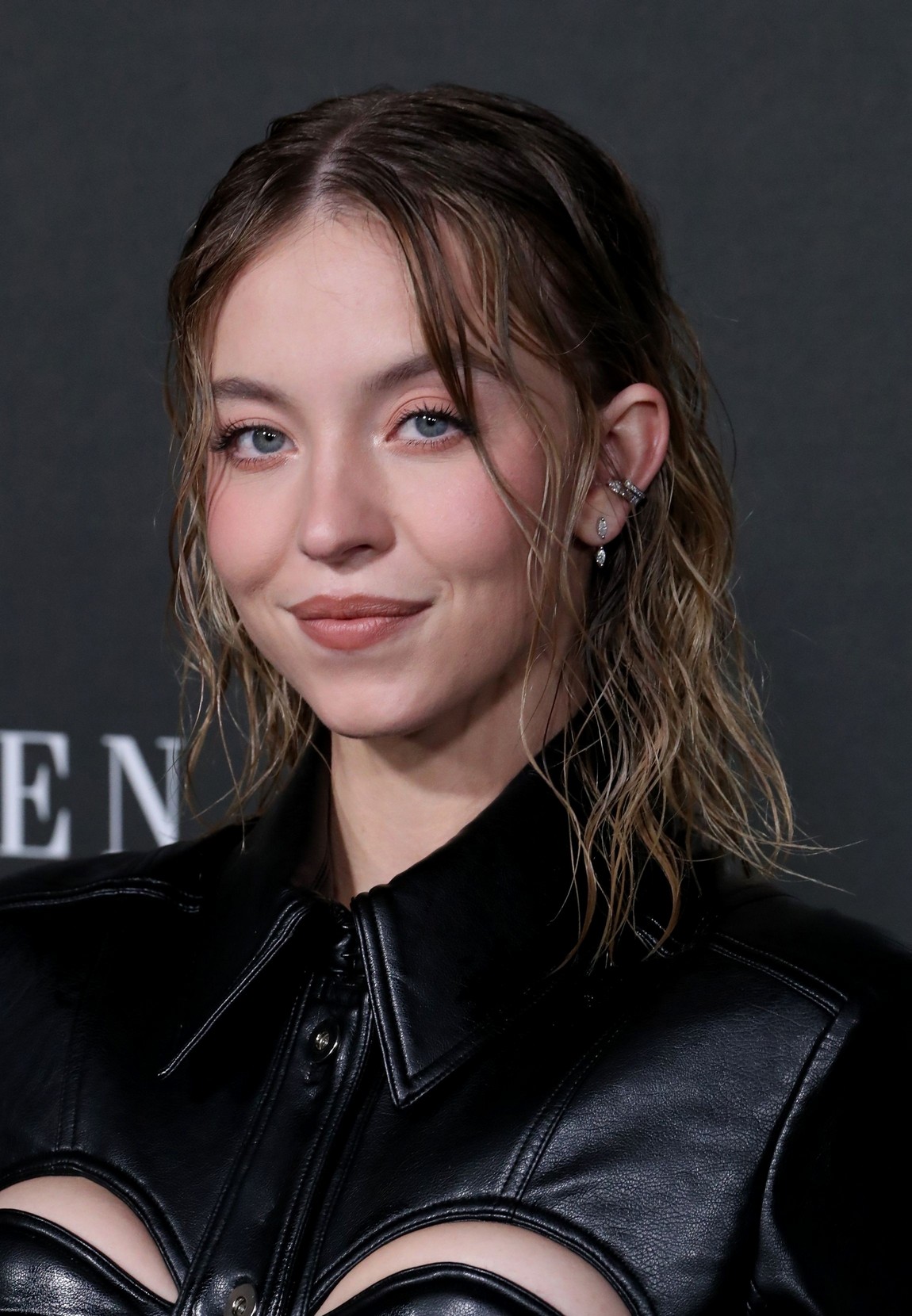 Sydney Sweeney Flaunts Her Tits In ROKH Leather Dress (17 Photos ...