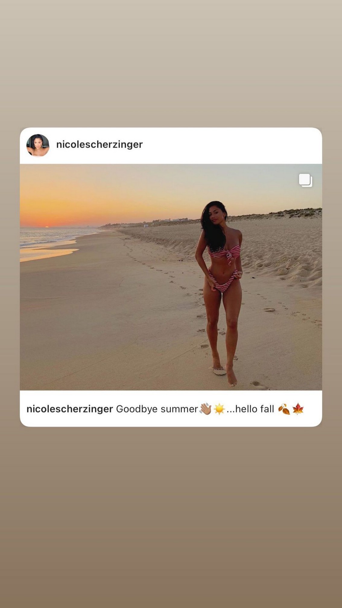Nicole Scherzinger Said Goodbye To Summer In Sexy Bikini 