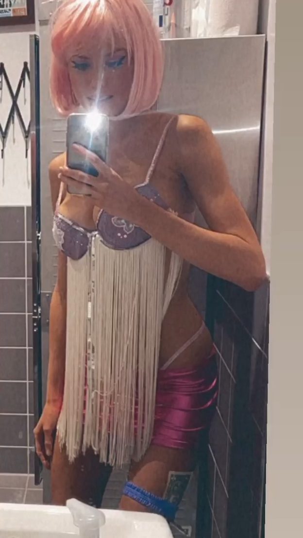 Charlotte McKinney Sexy In Stripper Costume Fot Halloween 2020 (16 Photos)