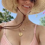 January Jones Showed Her Tits In A Bra By KiT Undergarments (7 Photos)