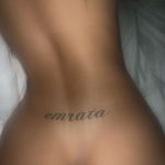 Emily Ratajkowski Got A Tattoo "EMRATA" On Her Back (1 Photo)
