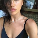 Irina Shayk In A Sexy Black Bra