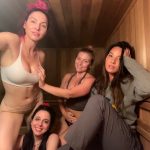 Whitney Cummings Wear Lingerie With Girls In The Sauna (2 Pics)