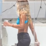 Sofia Richie In Malibu Wearing Sexy Blue Bikini (39 Photos)