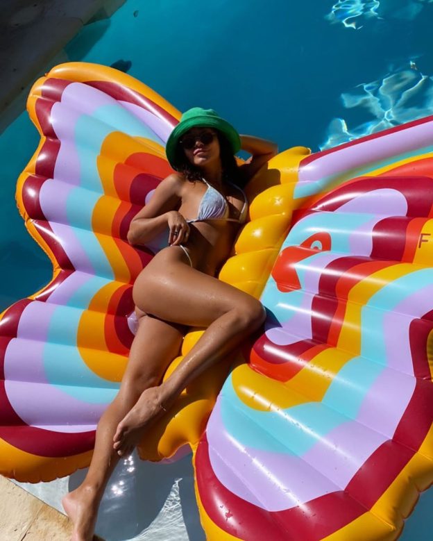 Vanessa Hudgens In A Mini Bikini On A Giant Inflatable Butterfly (6 Photos)