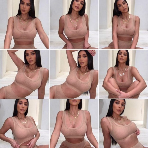 Kim Kardashian Workout In A Bikini And New Skins Collection (8 Photos)