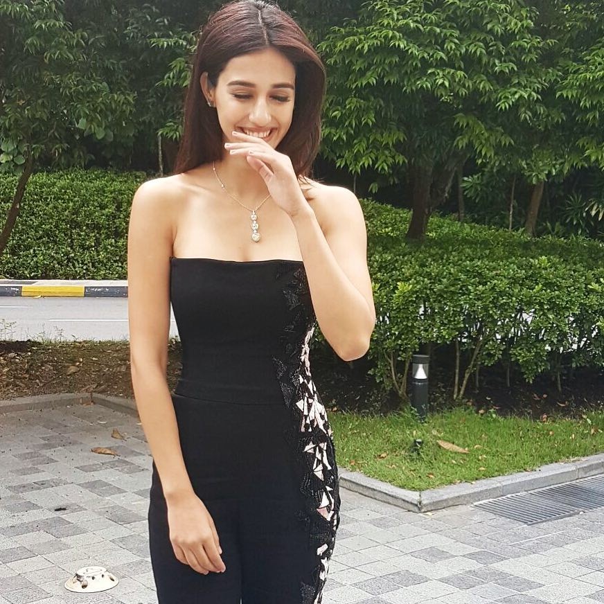 Disha Patani Wearing little black dress