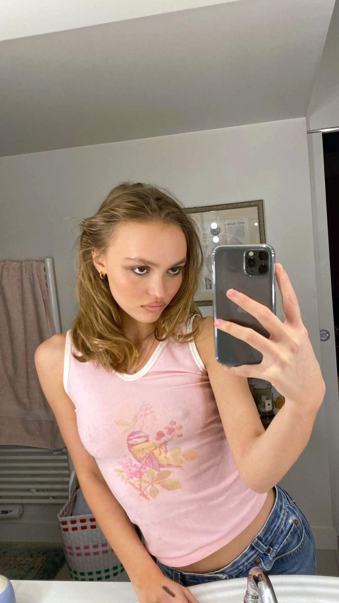 Lily-Rose Melody Depp Selfie Tits