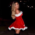 Bianca Gascoigne Sexy Xmas Outfit (2 Photos)