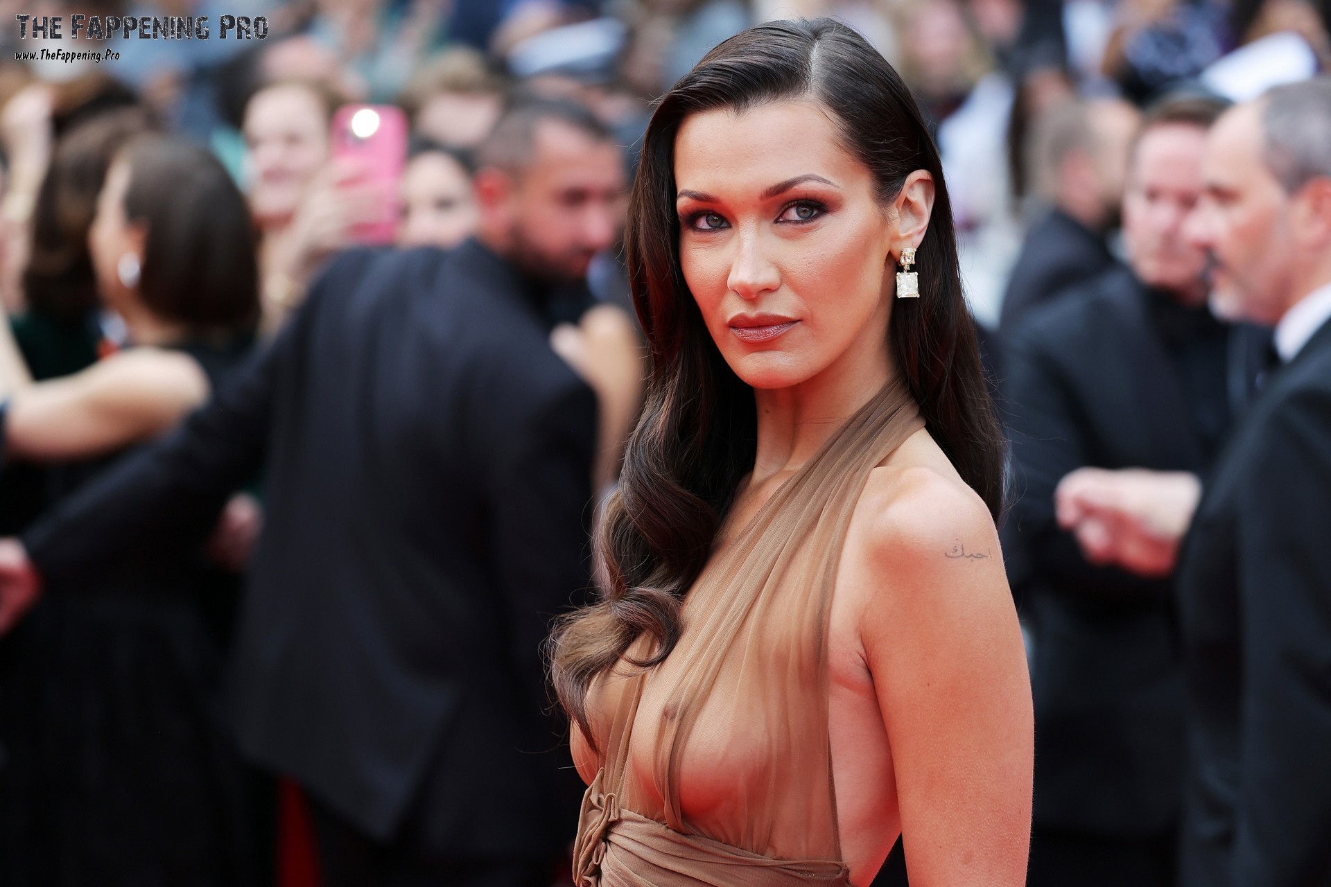 Bella Hadid Exposed Her Naked Tits At Cannes Film Festival 2024