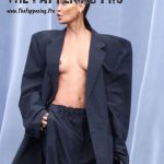 Joan Smalls Nude At Balenciaga Fashion Show for Paris Fashion Week 2024