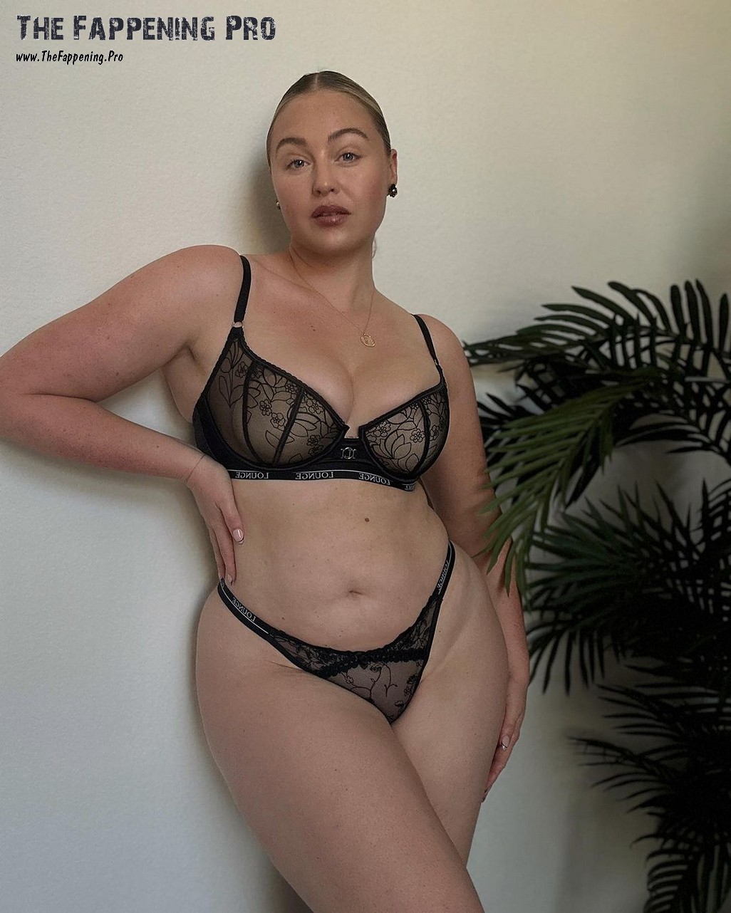 Iskra Lawrence In Black Lingerie