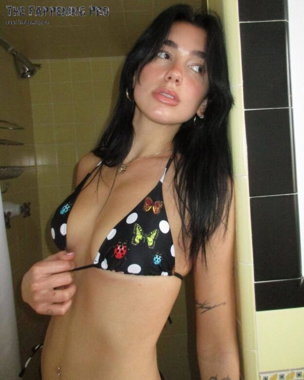 Dua Lipa Sexy In Versace Bikini