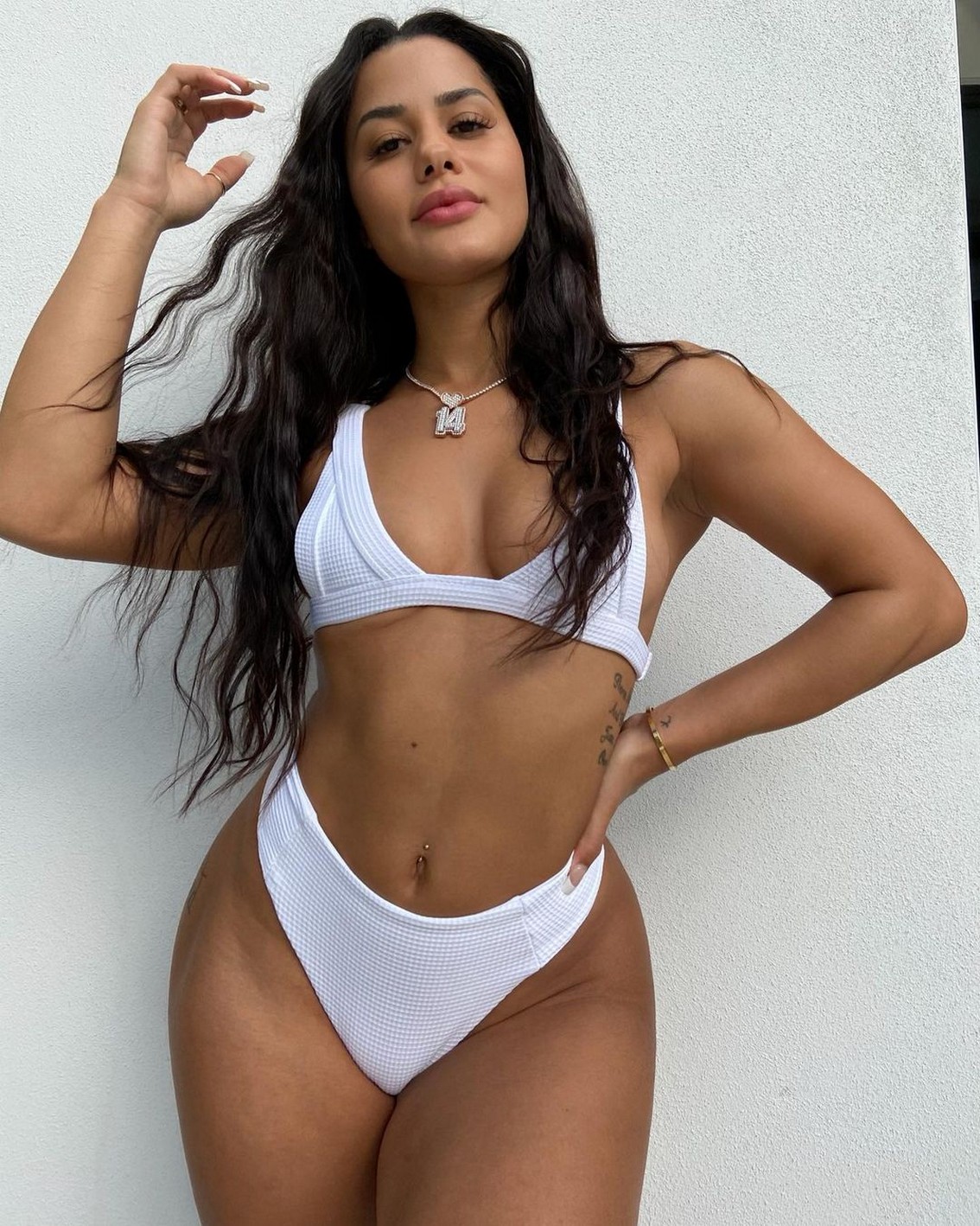 Katya Elise Henry White Bikini