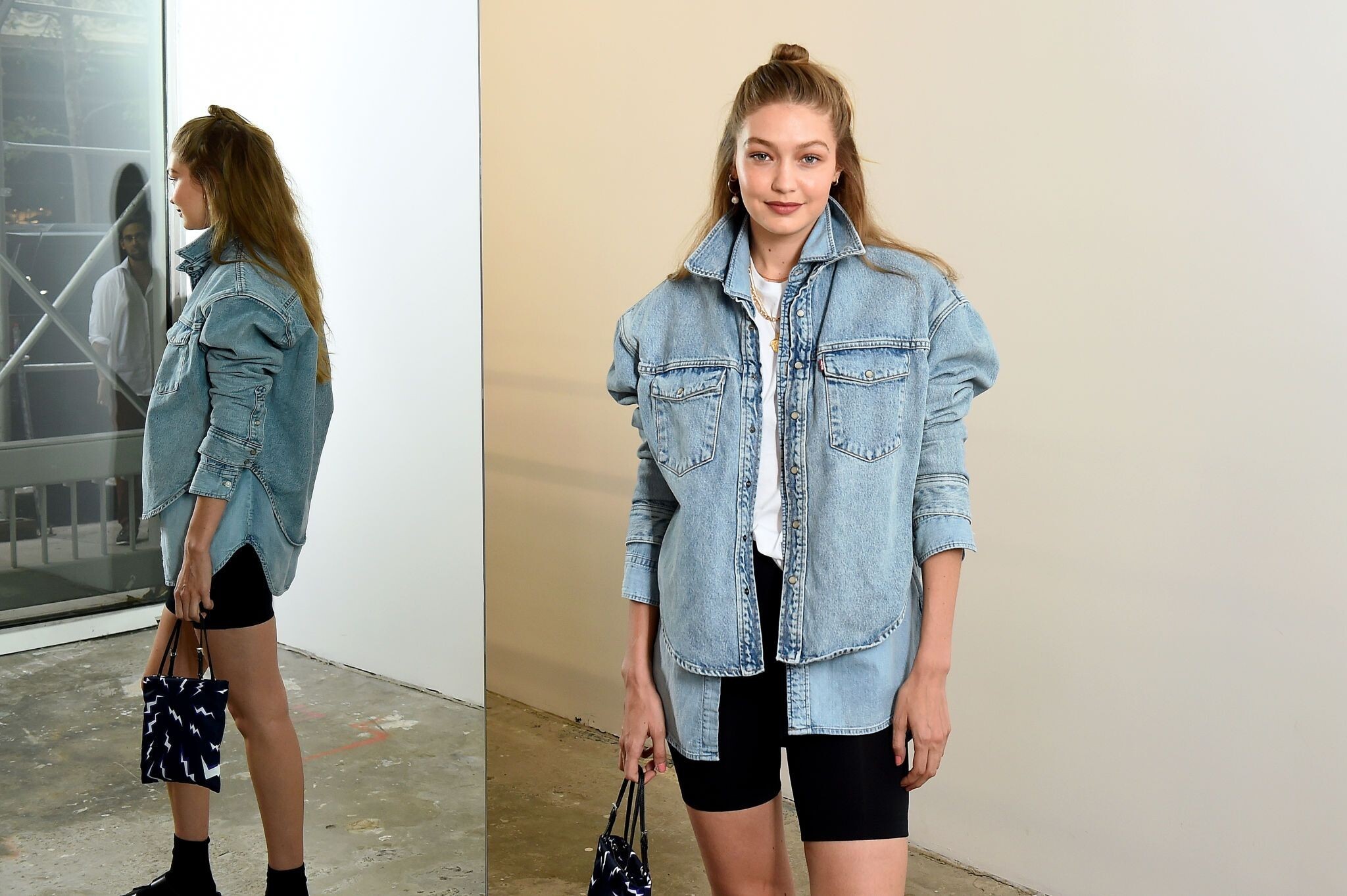 Gigi Hadid Sexy at Denim & Levi's Collaboration