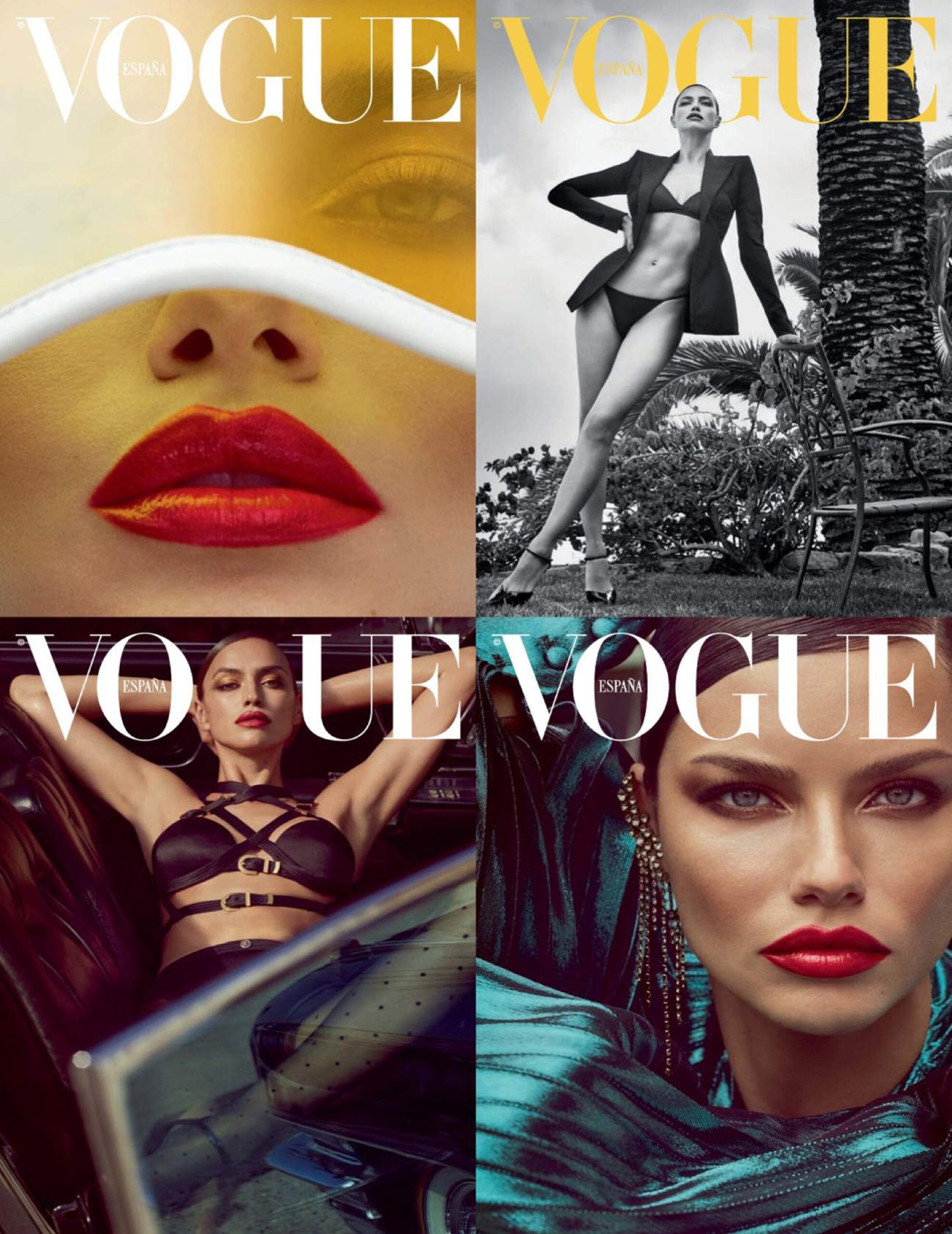 Adriana Lima & Irina Shayk Topless for Vogue Spain