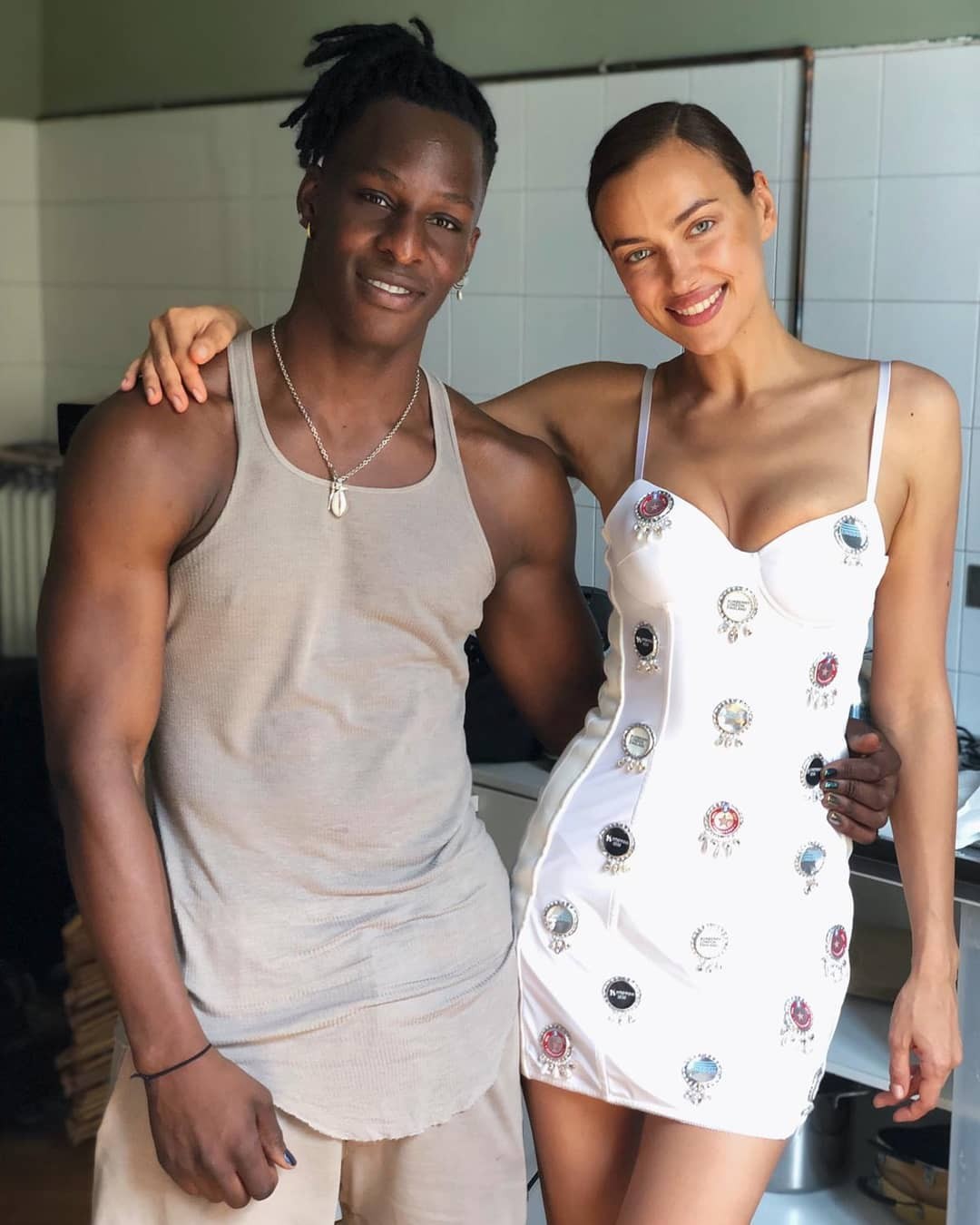 Irina Shayk Sexy With Edem Dossou