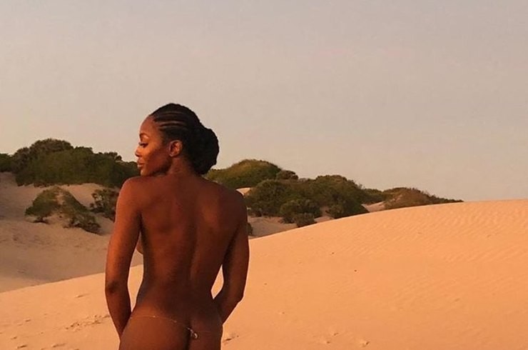 Naomi Campbell Nude Photos from Backstage in Kenya