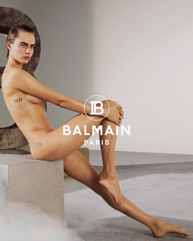 Fappening Nude Cara Delevingne in Balmain video