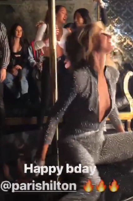 Paris Hilton The Fappening Sexy Pole Dance at Birthday Party