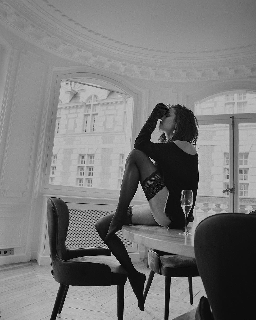 Nina Dobrev Topless and Sexy for La Ligne