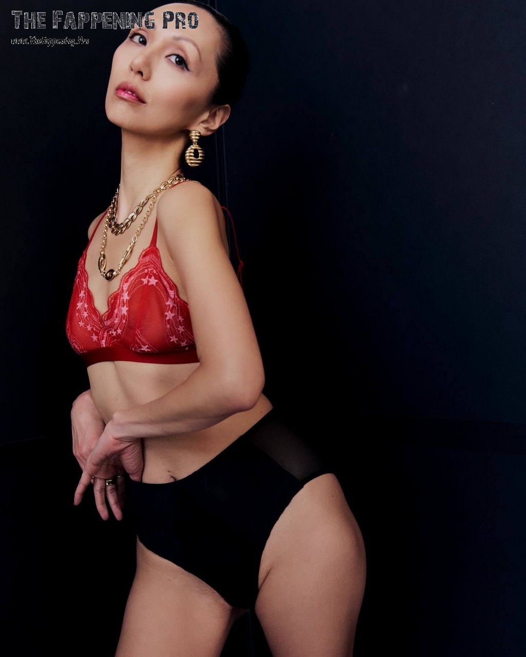 Linda Park In Lingerie