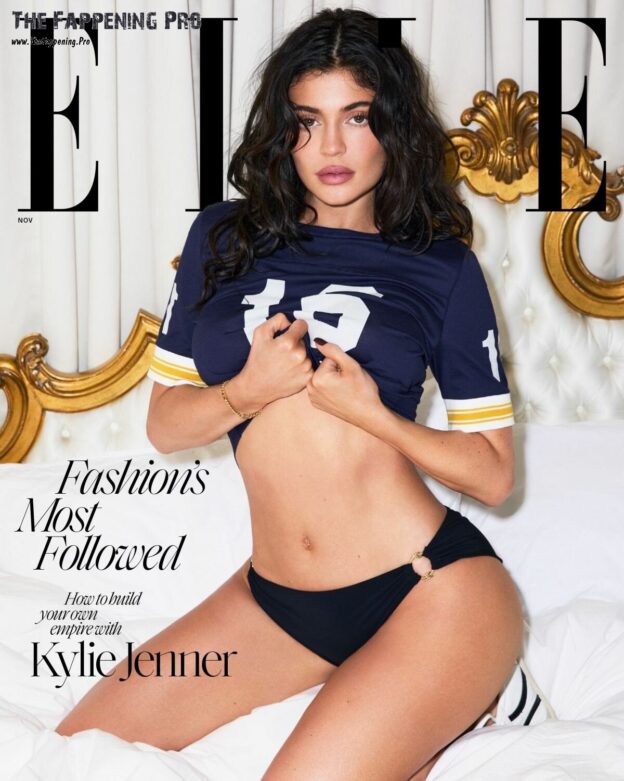 Kylie Jenner Sexy In Elle Magazine 2024