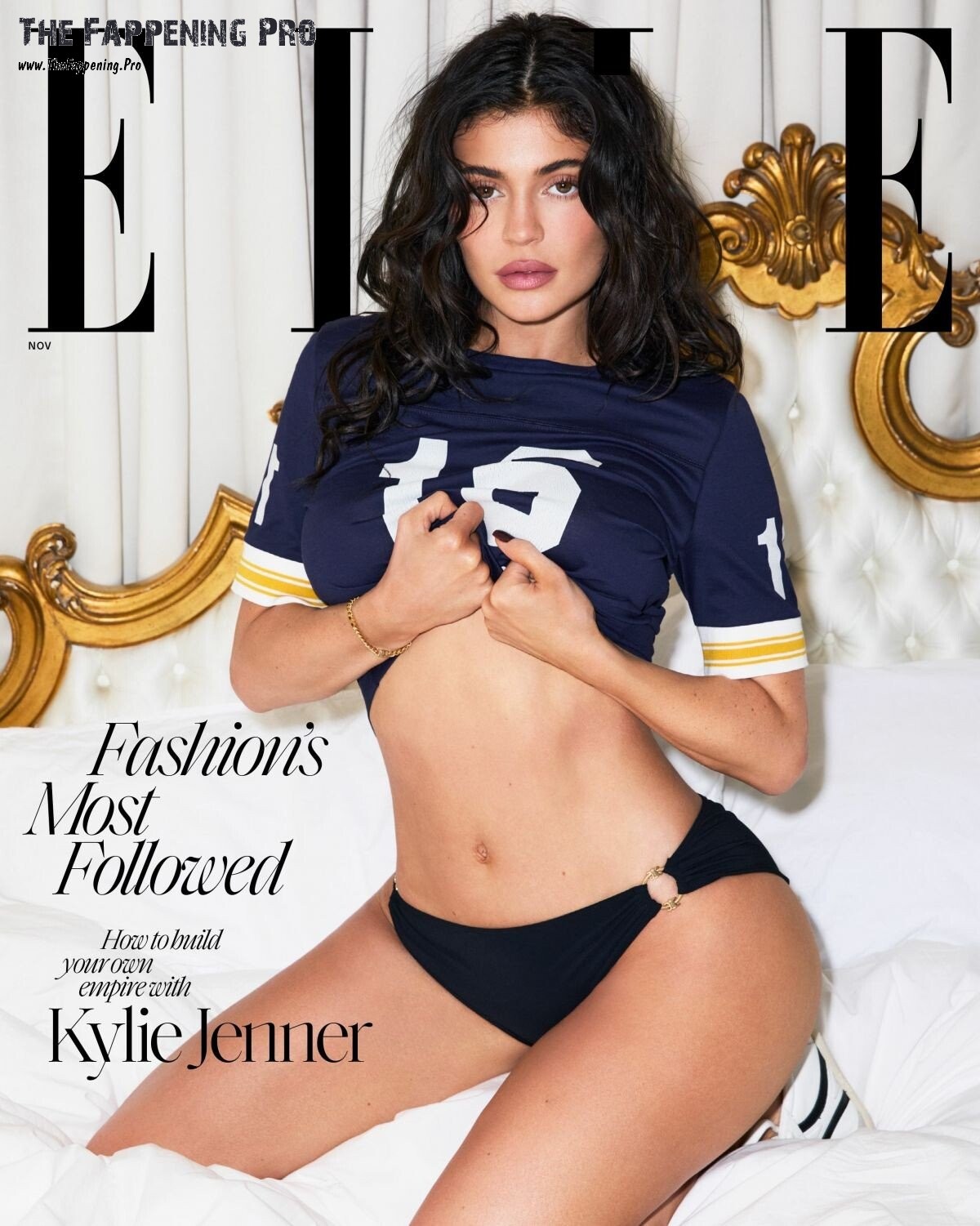 Kylie Jenner Sexy In Elle Magazine 2024