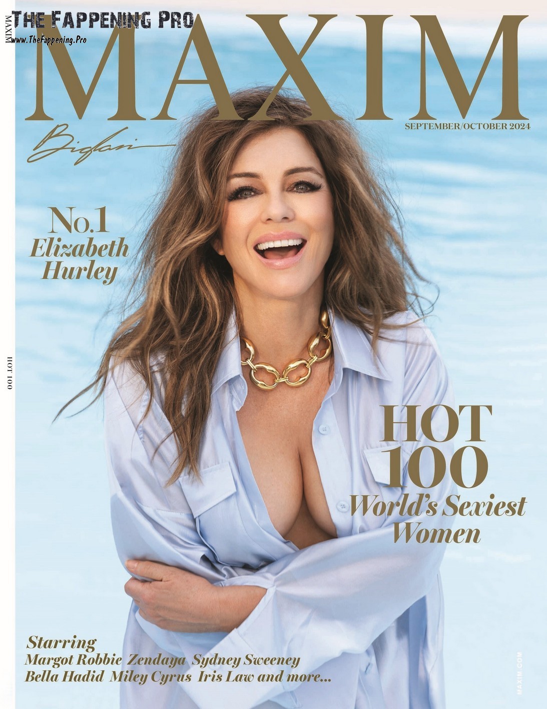 Elizabeth Hurley Sexy In Maxim 2024