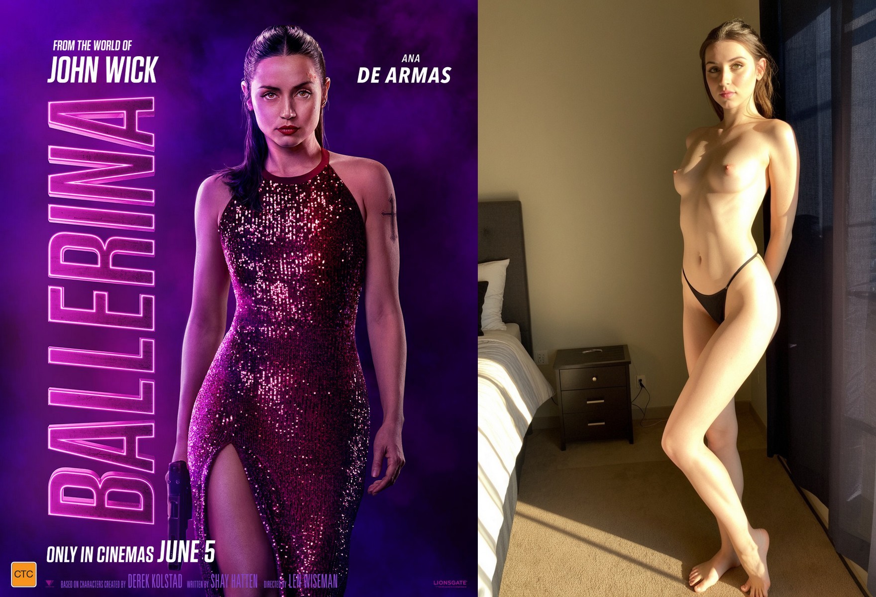 Eve Macarro Nude Ana de Armas In Ballerina 2025