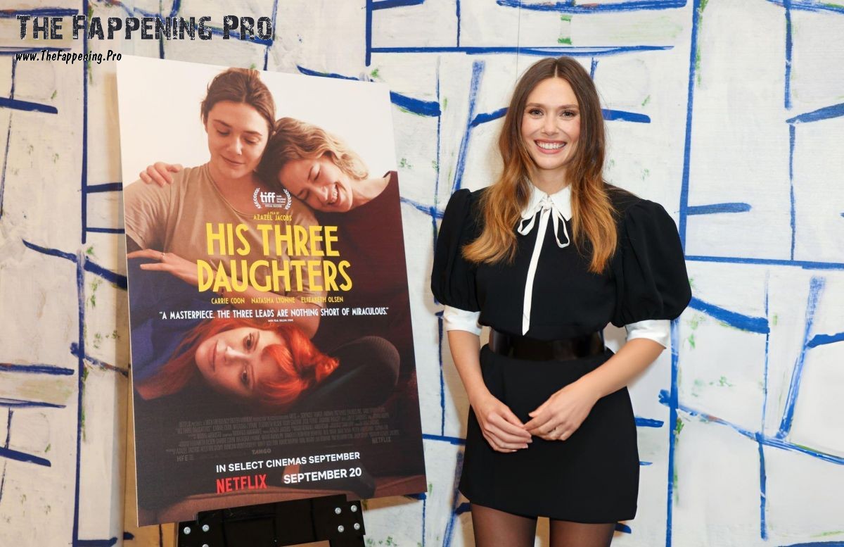 Elizabeth Olsen Sexy For His Three Daughters Promo