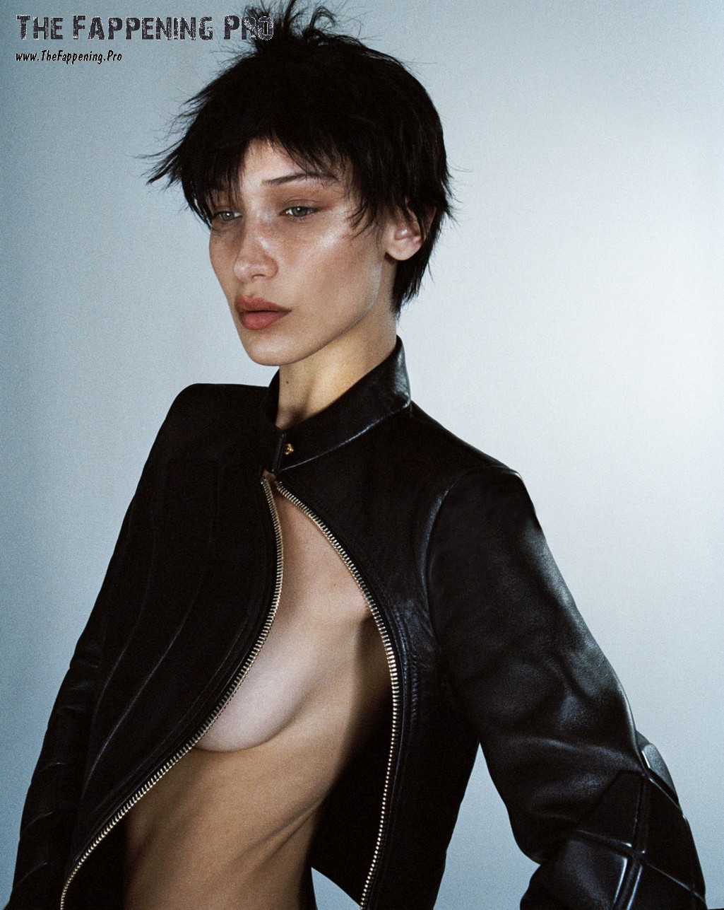 Bella Hadid Topless Covered