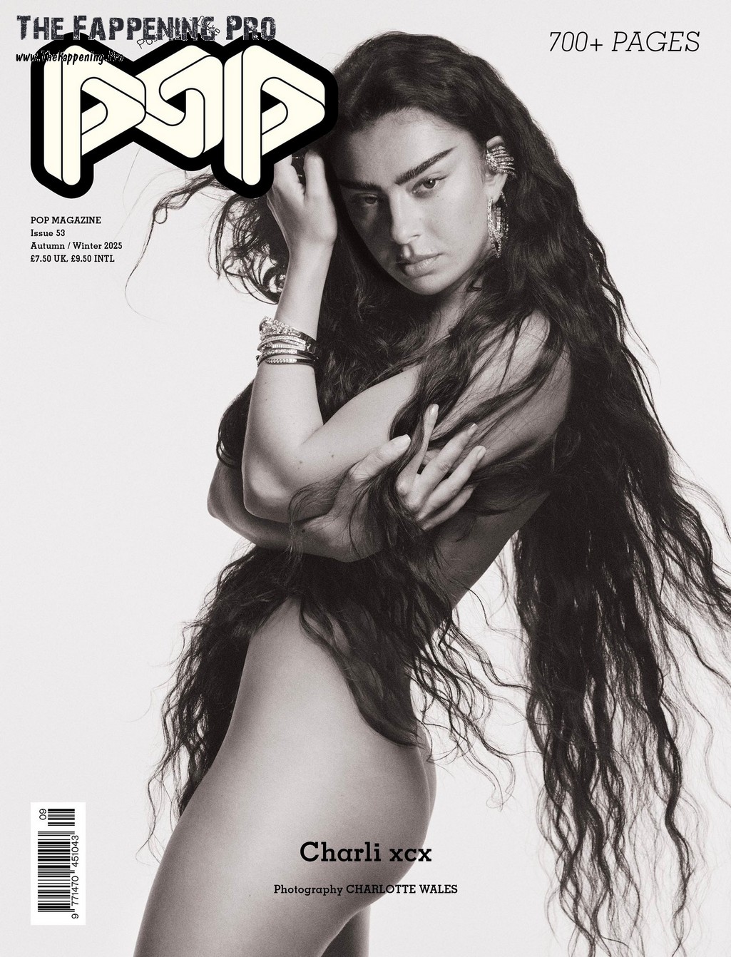 Charli XCX Nude For POP Magazine Autumn Winter 2025