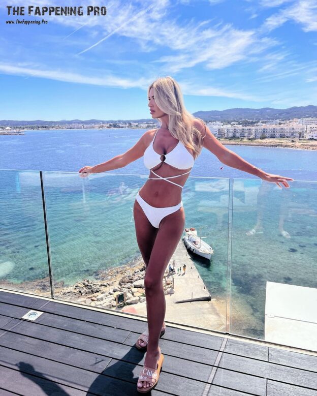 Christine McGuinness Sexy In White Bikini